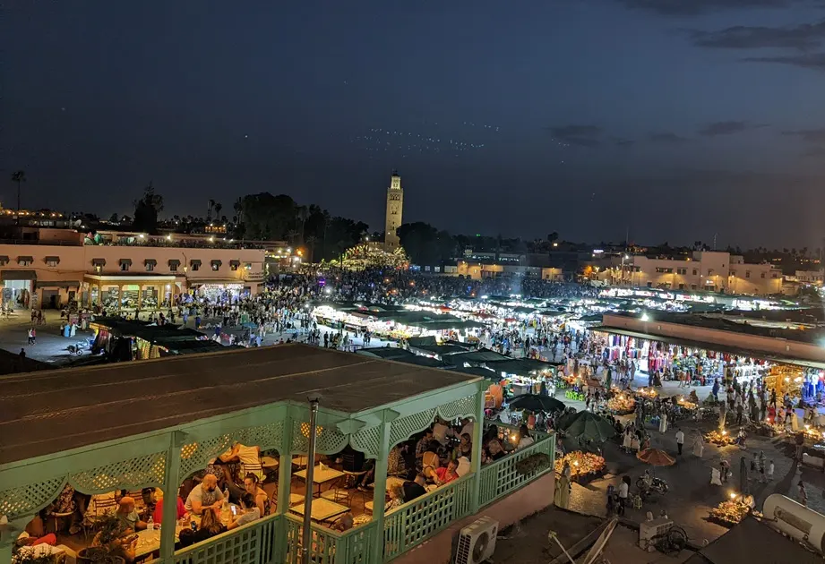 Vistas de Marrakech desde una terraza