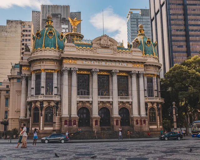 Teatro Municipal en Cinelandia en el centro de Río ed Janeiro