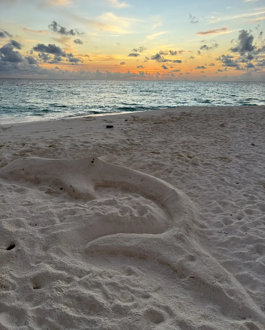 Atardecer en Maldivas