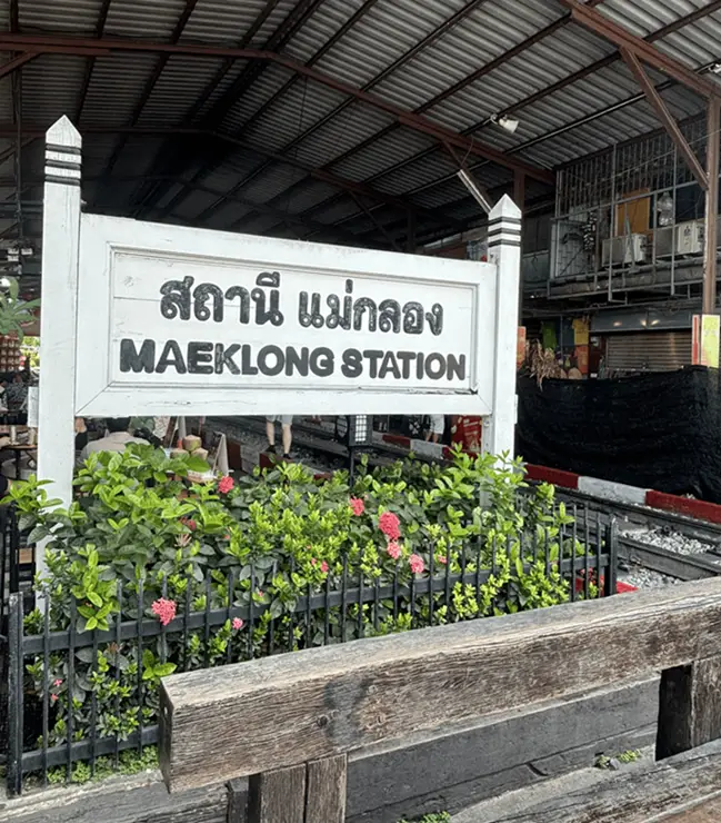 Mercado del tren de Maeklong