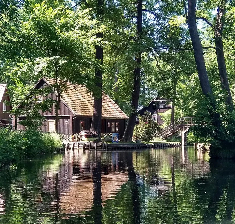 Paisaje natural en Spreewald