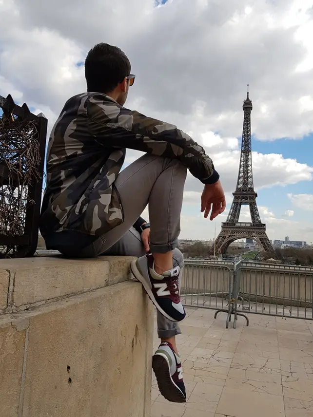 Vistas de la Torre Eiffel desde la plaza del Trocadéro en París