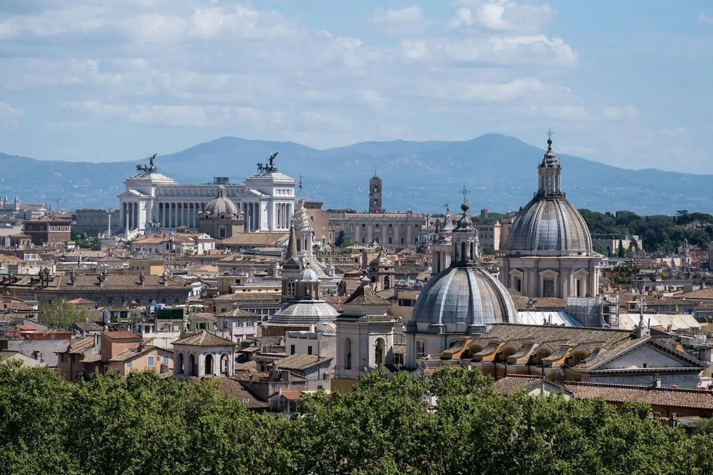 Mirador del Gianicolo en Roma