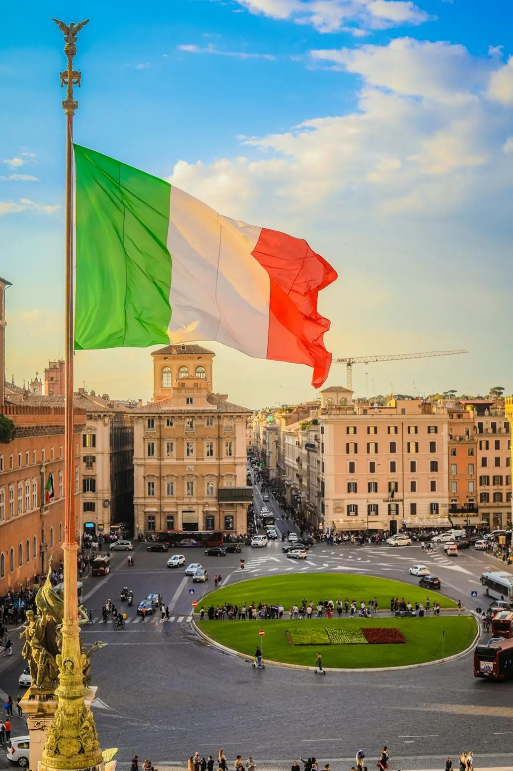 Piazza Venezia en Roma