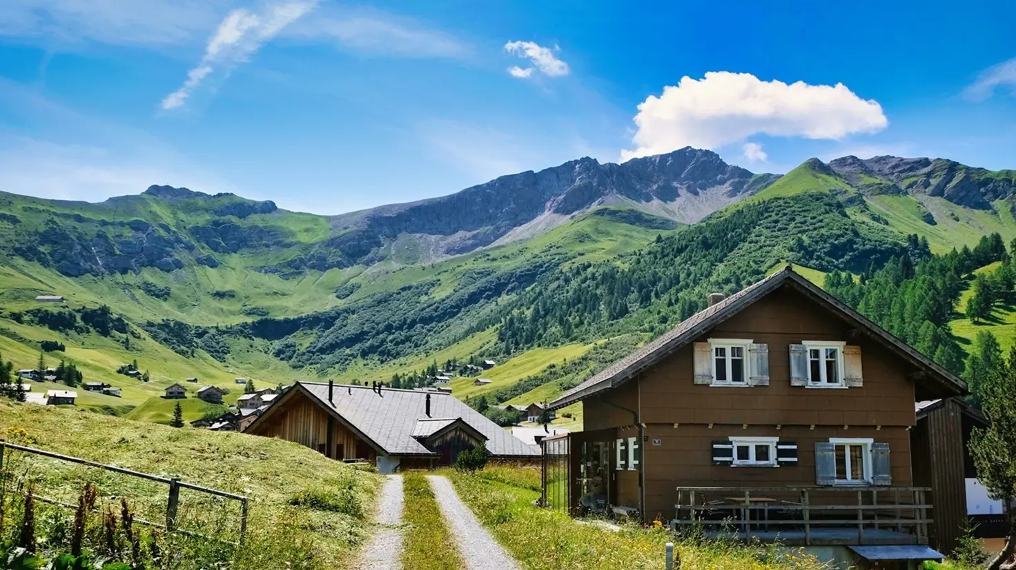 Paisaje alpino en Malbun