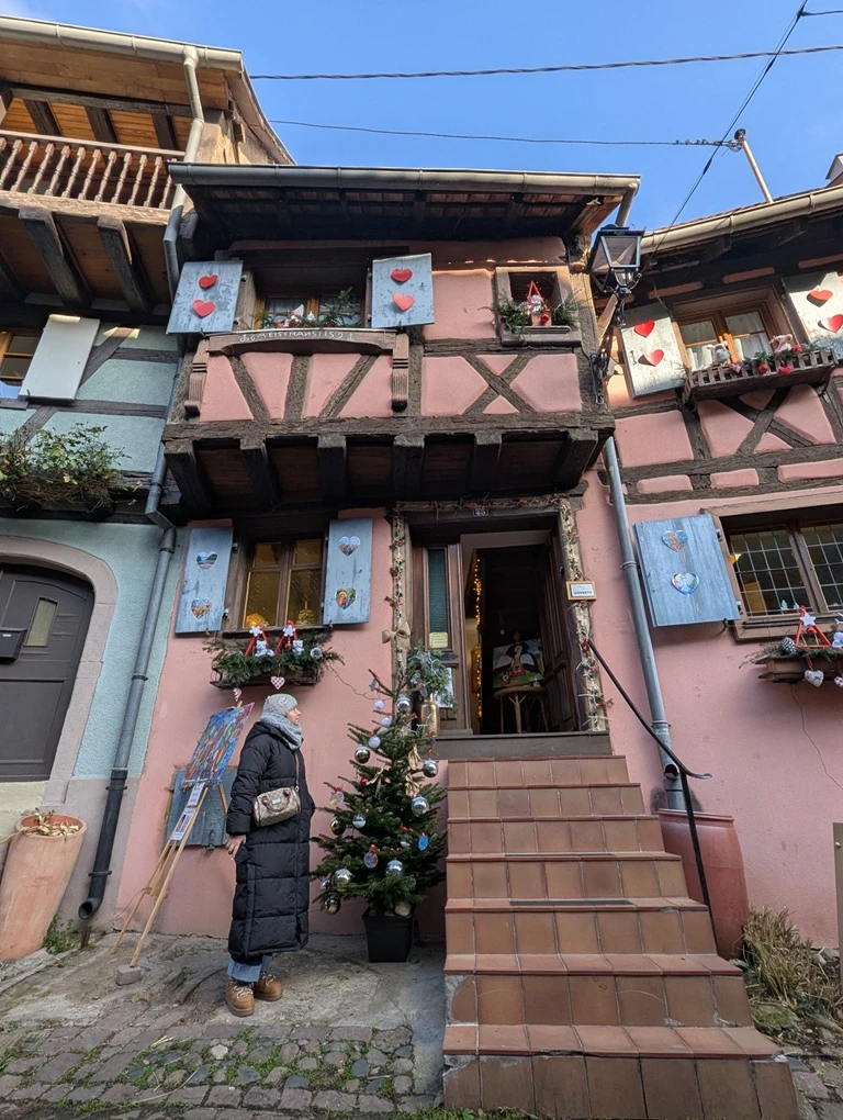 Casa típica en Alsacia, Francia